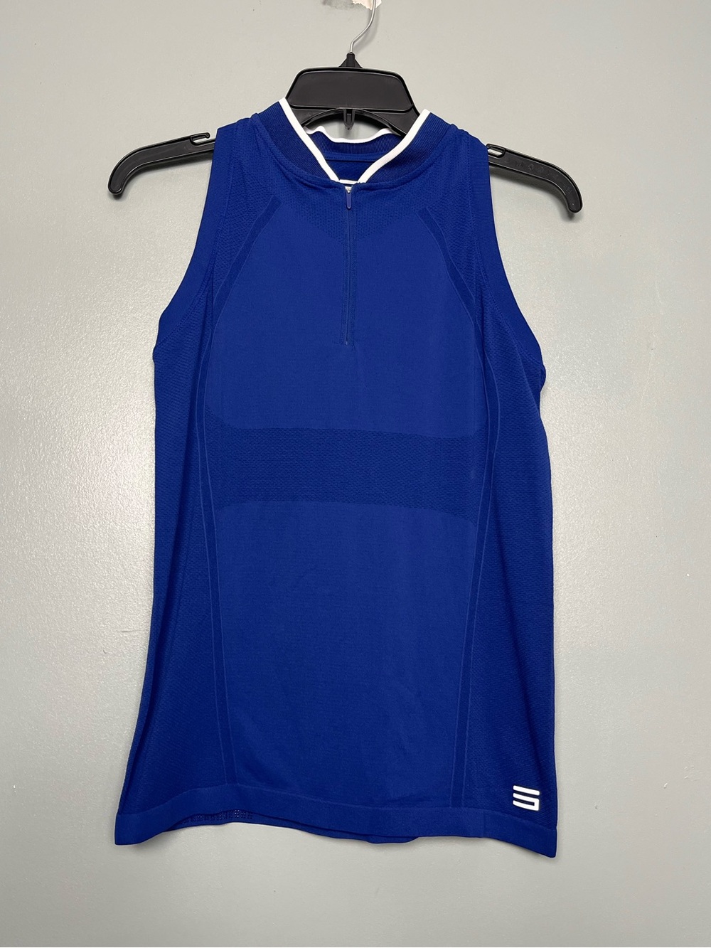 New! Thirty Sixty Six Womens Seamless Racerback Polo Golf Pickleball Blue Size M